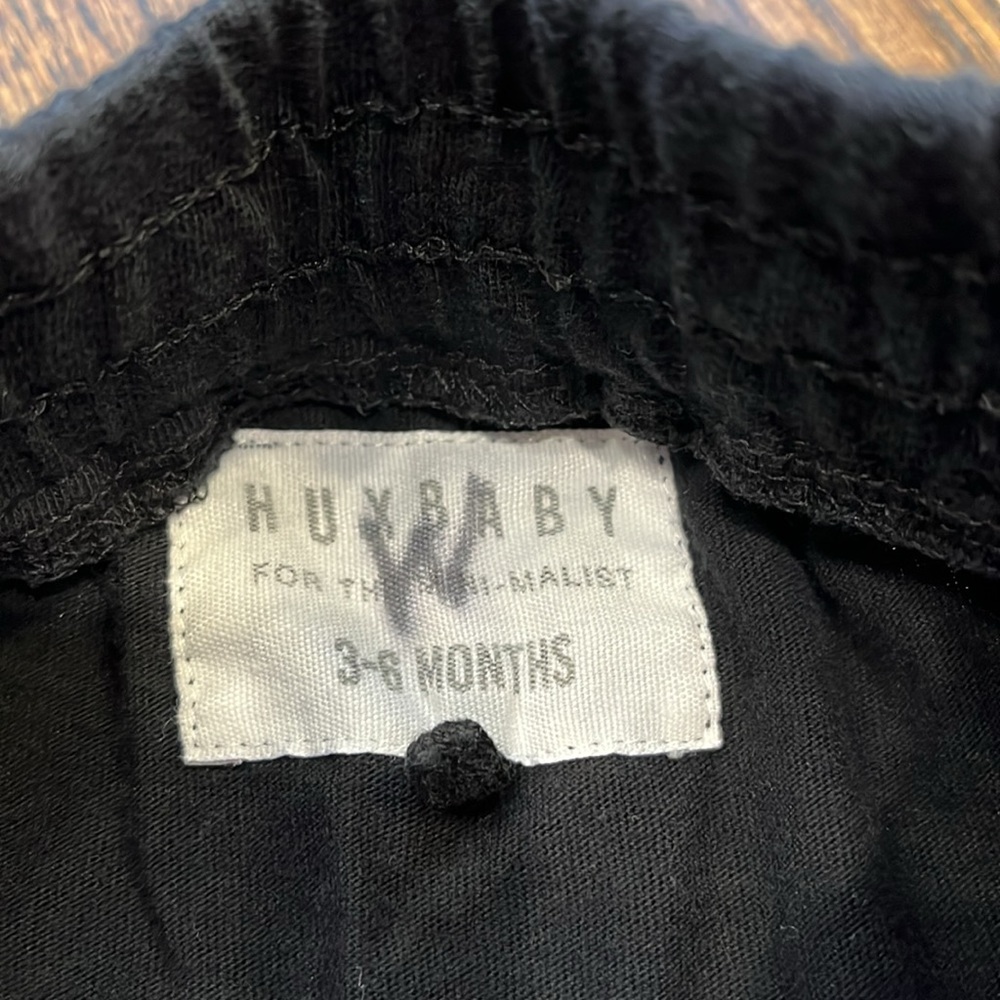 Huxbaby Black Shorts - size 3-6 months - Picture 5 of 8